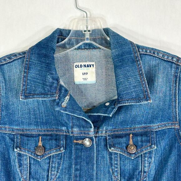 Taylor Swift Custom Jean Jacket‎ Embroidered Red Old Navy Small Eras Tour 1629 - Picture 8 of 8